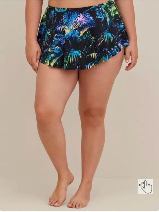 torrid Other - Torrid Women’s Plus Size 3 Tropical Shadows Floral Print swim suit  Skort